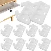 Drawer Guides | Dresser Drawer Guide Brackets,Drawer Stoppers for Dresser Track Guides, Replacement Slides Track Back Plate Jmedic