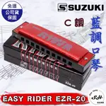 【現貨】SUZUKI EASY RIDER EZR 20 口琴C調 10孔 藍調口琴 民謠口琴 弦宏樂器
