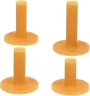 4 Pack Golf Ball Holder Flexible Cowhells Material Golf Tees Mat Golf Accessories for Train Compact Design