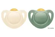 NUK: For Nature Latex Soother - 0-6 Months Green (2 Pack)
