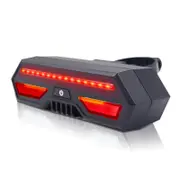 Bicycle Taillight Turn Signal Warning USB Rechargeable Waterproof Tail Light Cycling Rear Light