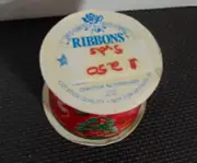 Vintage Offray Ribbon 5 YDS Christmas Tree w/Dove Crafts Graphics USA NOS