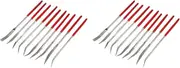 20X Curved Mini Diamond File Set Needle File Set Coated Diamond File Metal File Set