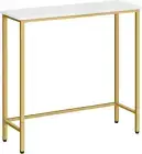 Narrow Console Table, 29.5" Small Entryway Table, Thin Sofa Table, Side Table, D