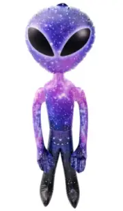 63" GIANT PURPLE GALAXY INFLATABLE ALIEN rainbow festival pool blow up toy #221