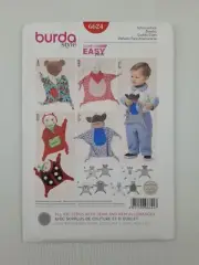 Burda Sewing Pattern 6624 Toddler Cuddle Cloth Pattern Size 4 styles NEW