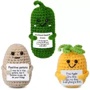 Positive Potato Pineapple Emotional Support Pickle Funny Birthday Gifts for W...