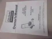 Cub Cadet / MTD 20" Rotary Mower Model 074R / Owners Manual