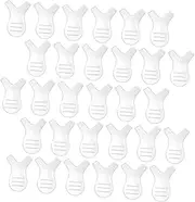 CALLARON 30Pcs Eyelash Extension Brush Transparent Makeup Tool for Salon Home Use Lightweight and Portable Eyelash Accessories for Women