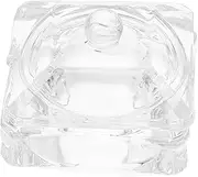 OFFSCH Glass Nail Bowl Storage Container Lid Nail Art Supplies Bowl Professional Home Use