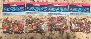 New! Darice 5mm Sequins LOT- 3200 Pieces Round Cupped Assorted Colors Crafting