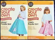 Simplicity It's Sew Easy Sewing Pattern Poodle Skirt Child 3-14 Adult 6-22