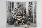 Merry Christmas Tapestry Gifts Christmas Backdrop Wall Hanging for Bedroom-Style 5