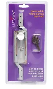 Liftaway UNIVERSAL ROLLING GARAGE DOOR LOCK LA132 Silver *Australian Made