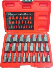 PKTool PT41202 - Multi-Spline Screw Extractor Set - 25 Piece