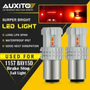 AUXITO 2X 12V BAY15D 1157 P21/5W LED RED CAR BRAKE TAIL LIGHT BULBS Globes Lamps