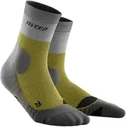 [CEP] HIKING LIGHT MERINO MID CUT SOCKS REDESIGN for Women | Better Stability Thanks to Hiking Socks with Compression | Trekking Socks for Light Legs, Sand/grey