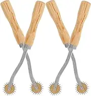 Beatifufu 4Pcs Tracing Wheel Durable Needle Point Pounce Wheel for Sewing Patterns and Craft Efficient Marking Tool for Fabrics and DIY Projects