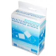 Aqua-Liv Transparent First Aid Adhesive Strips with Pad Waterproof Sterile 7.3 x 2.5cm 30 Box