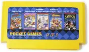Royal Retro Game Cartridge 60 Pins 8 Bit Game Card 5 IN 1
