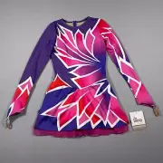 TheLineup Rhythmic Gymnastics Leotards Youth Medium Spandex High Elasticity