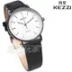 KEZZI珂紫 簡約時刻 浪漫唯美 流行腕錶 皮革錶帶 女錶 黑色 KE1687銀黑小