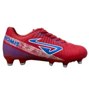 Nomis - Kids Prodigy 2.0 Firm Ground Football Boots (Red/Royal/White)