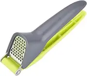 Baxnore Stainless Steel Garlic Press, Heavy Duty Garlic Ginger Crusher with Ergonomic Handle, Multi Functional Nut Seed Mincer for Kitchen Restaurant Dishwasher Safe