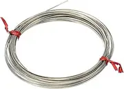 uxcell Half Round Craft Wire, 1Pcs 20Gauge/0.8x0.4mm Diameter 6m/19.68ft Half Hard Nickel Silver Wire for Jewelry Making Beading Wires Wrapping