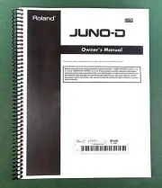 Roland Juno-D Owner's Instruction Manual: 132 Pages & Protective Covers!