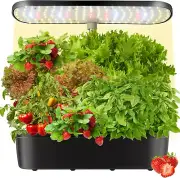 Hydroponics Growing System Kit, 3 Mode Lights 12 PodsHerb Garden System Kits,