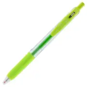 Zebra Sarasa Clip Gel Retractable Pen Fine 0.5mm Light Green Office School Home
