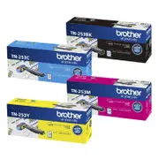 Genuine 4 Pack Brother TN253 Toner Combo Pack, Brother L3770CDW, L3750CDW, L3745CDW, L3270CDW, L3230CDW, L3510CDW