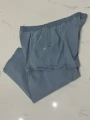ADIDAS ALWAYS ORIGINAL DENIM TRACK PANTS (PLUS SIZE) BLUE Size 4X