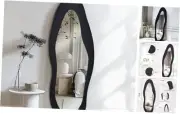 Full Length Mirror 63"x24" Irregular Full Body Mirror Wall Mounted Floor