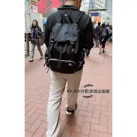 在飛比找Yahoo!奇摩拍賣優惠-BURBERRY The Rucksack 金屬戰馬LOGO