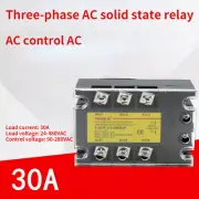 Three-phase SSR AC control AC AC-AC solid state relay YJGX-3A4830A 480VAC 30A