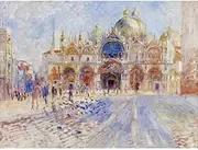 Pierre Auguste Renoir The Piazza San Marco Venice Unframed Wall Art Print Poster Home Decor Premium