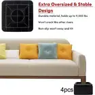 4Pcs Bed Risers Furniture Risers Sofa Riser Lifts Furniture Leg Risers Square