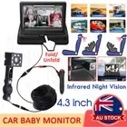 LED Night Vision Car Seat Camera Baby Monitor w/ 4.3 inch Folding Display Screen
