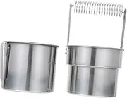 Anneome Stainless Steel Painting Brush Washer Durable Brush Cleaning Bucket for Easy Oil Paint Pen Cleaning Lightweight and Portable Art Supply Tool for Artists and Painters