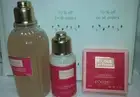 L'occitane rose et reines gel lotion and soap set of 3