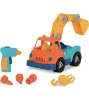 Battat - Take-Apart Crane � Take-Apart Toy Crane Truck with Toy Drill ?