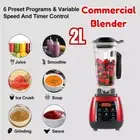 2L Commercial Blender Mixer Food Processor Juicer Smoothie Ice Crush 1600W