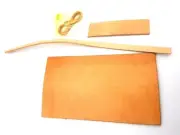 Small Tan Leather Sheath Kit for Fixed Blade Knife