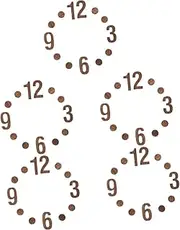 Toddmomy Sets Digital Wall Clock Numerals Kit Replacement Numbers for Clocks Wooden Numerals for Home Decor