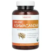 Healths Harmony, Organic Ashwagandha, 120 Tablets