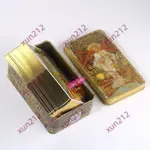 【折扣免運】塔羅牌系列 優選 鐵盒GOLDEN ART NOUVEAU TAROT黃金色新藝術偉特塔羅牌桌游