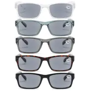 Mens Tinted Reading Glasses Sunglasses Retro Readers UV 1.0 1.5 2.0 2.5 3.0 D443