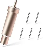 Glod Deep Cut Housing + 5Pcs Fine Point Blades Suitable for Cricut Maker and Explore Air Machine, Fine Point Cut Housing and Replacement Deep Cutting Blade for Personalized Crafts